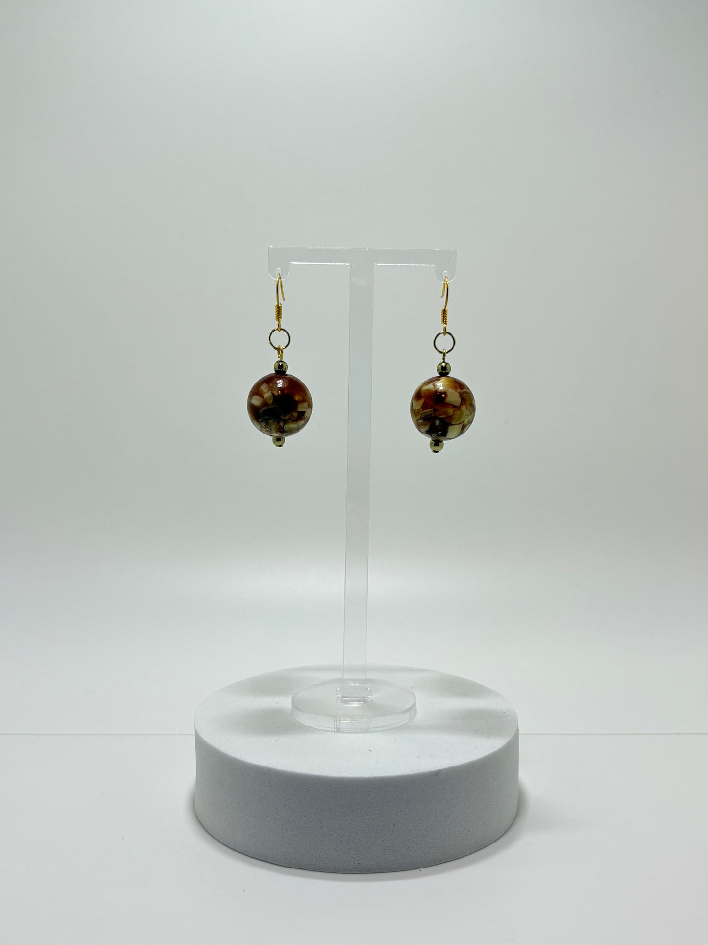 Resina taupe halsketting