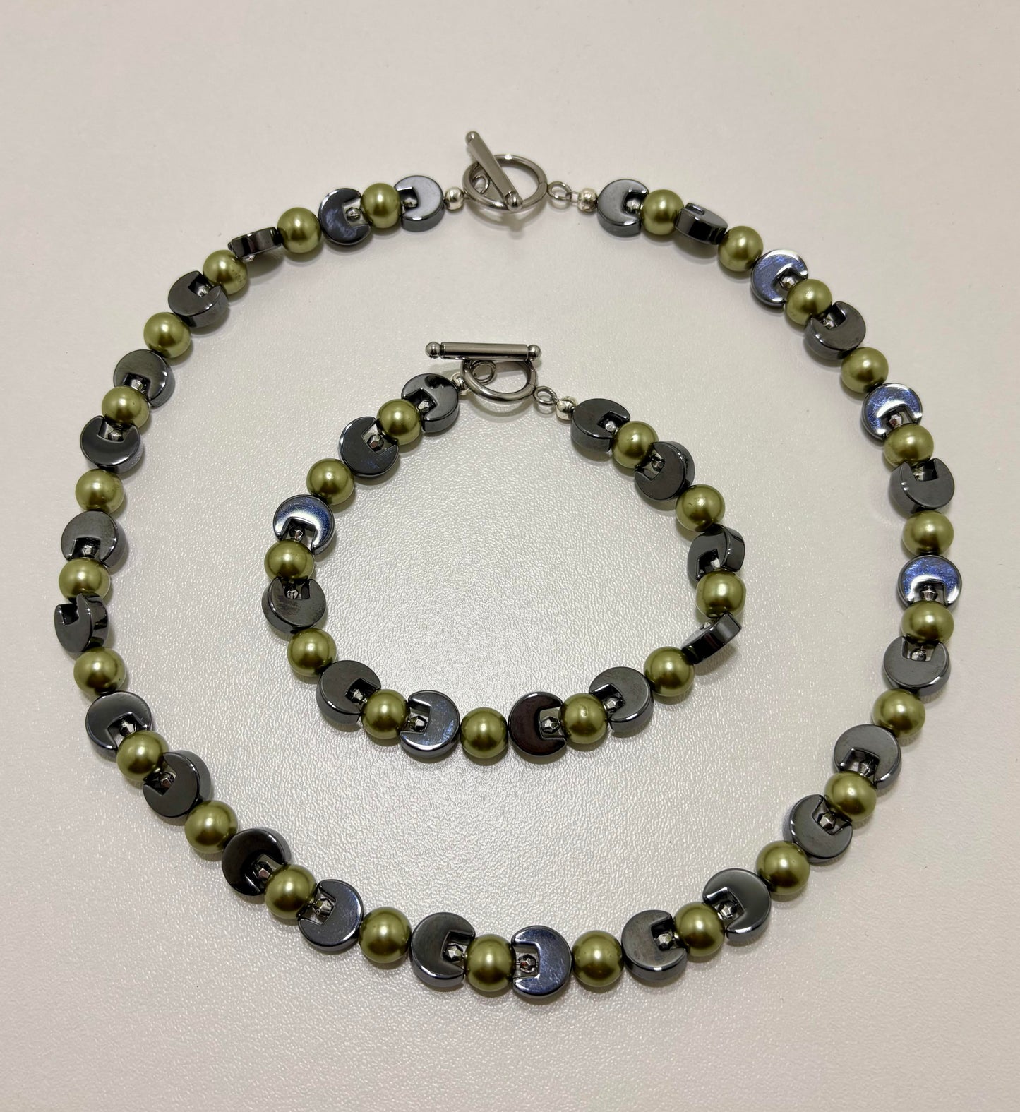 Moss Green oorbellen