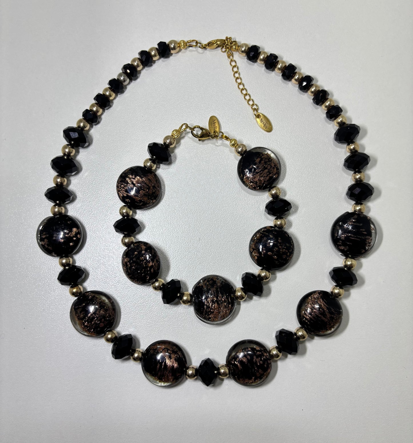 Black & Gold halsketting