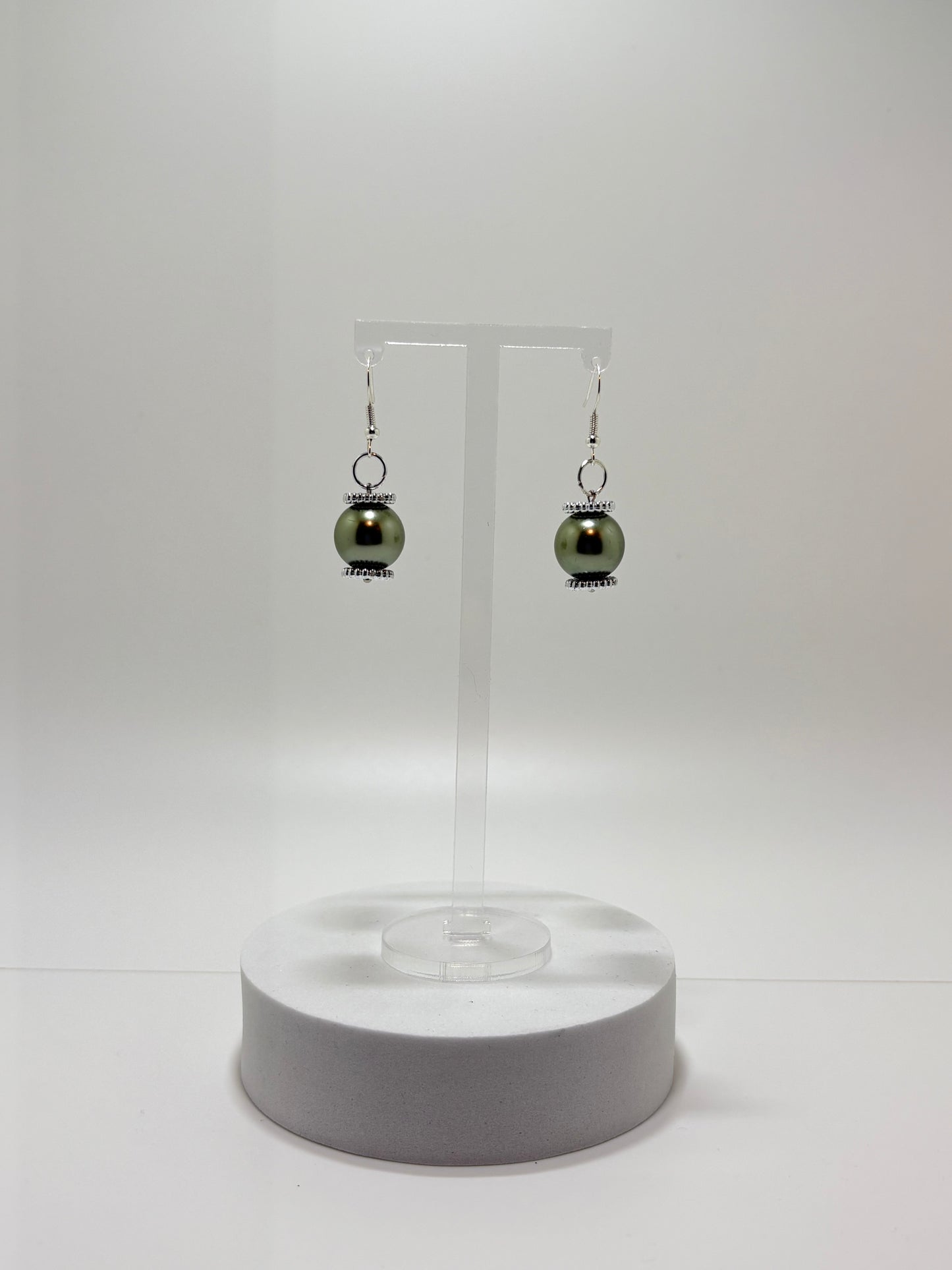 Resina verde oorbellen