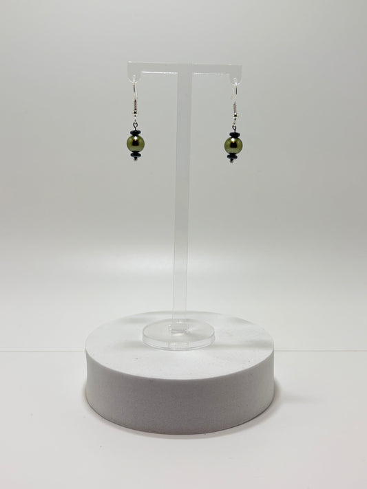 Moss Green oorbellen