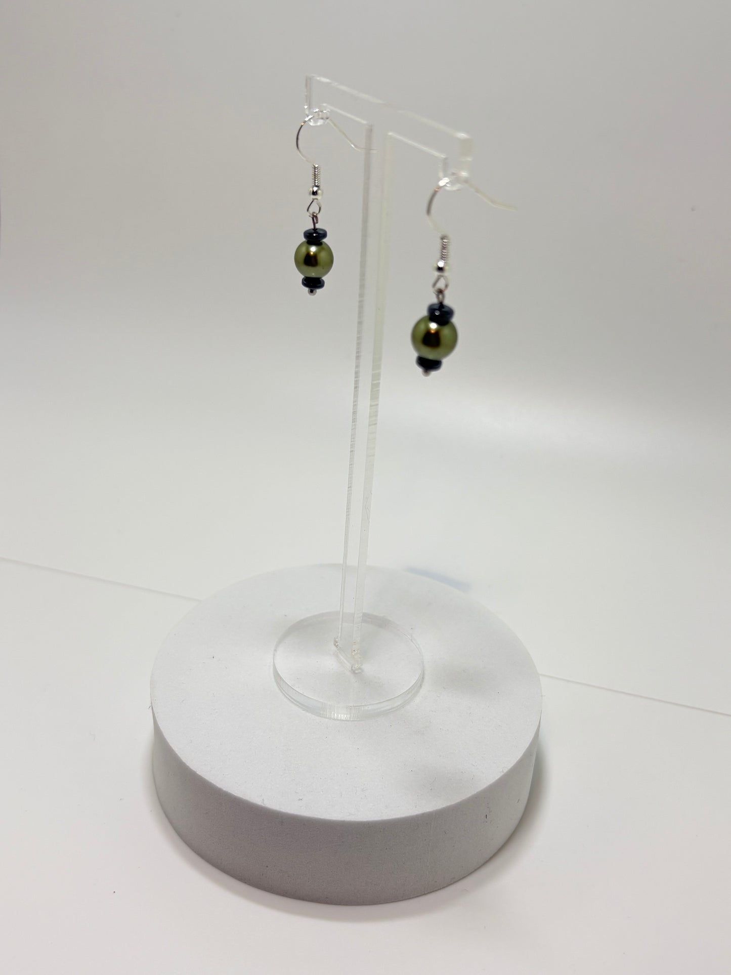 Moss Green oorbellen