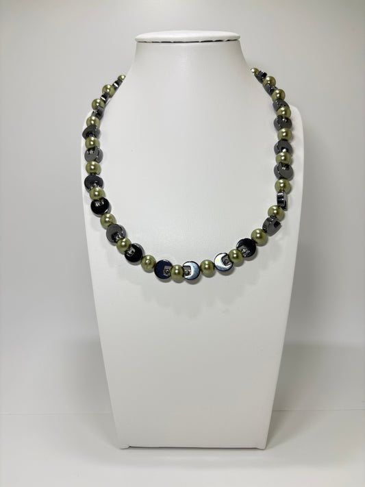 Moss Green halsketting