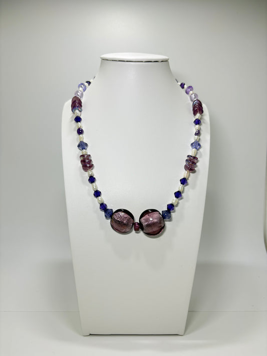 Sweet purple halsketting