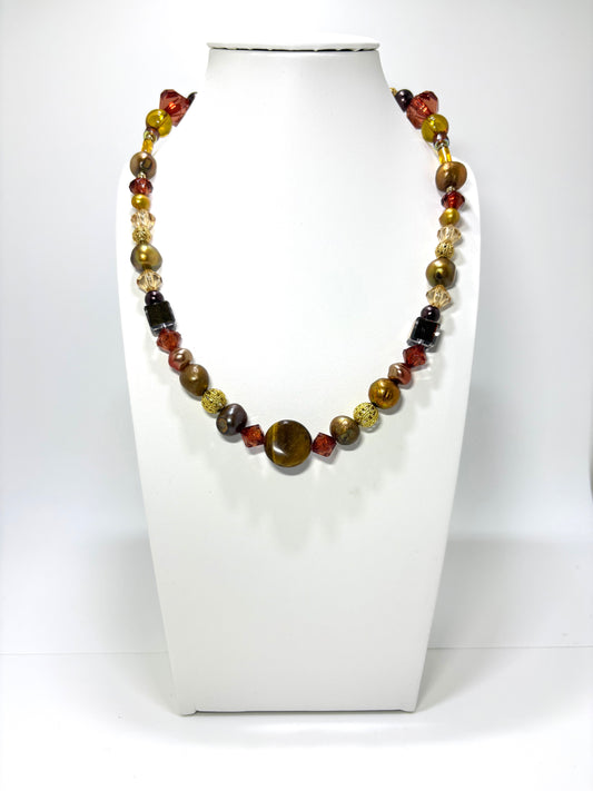 Sunny brown halsketting