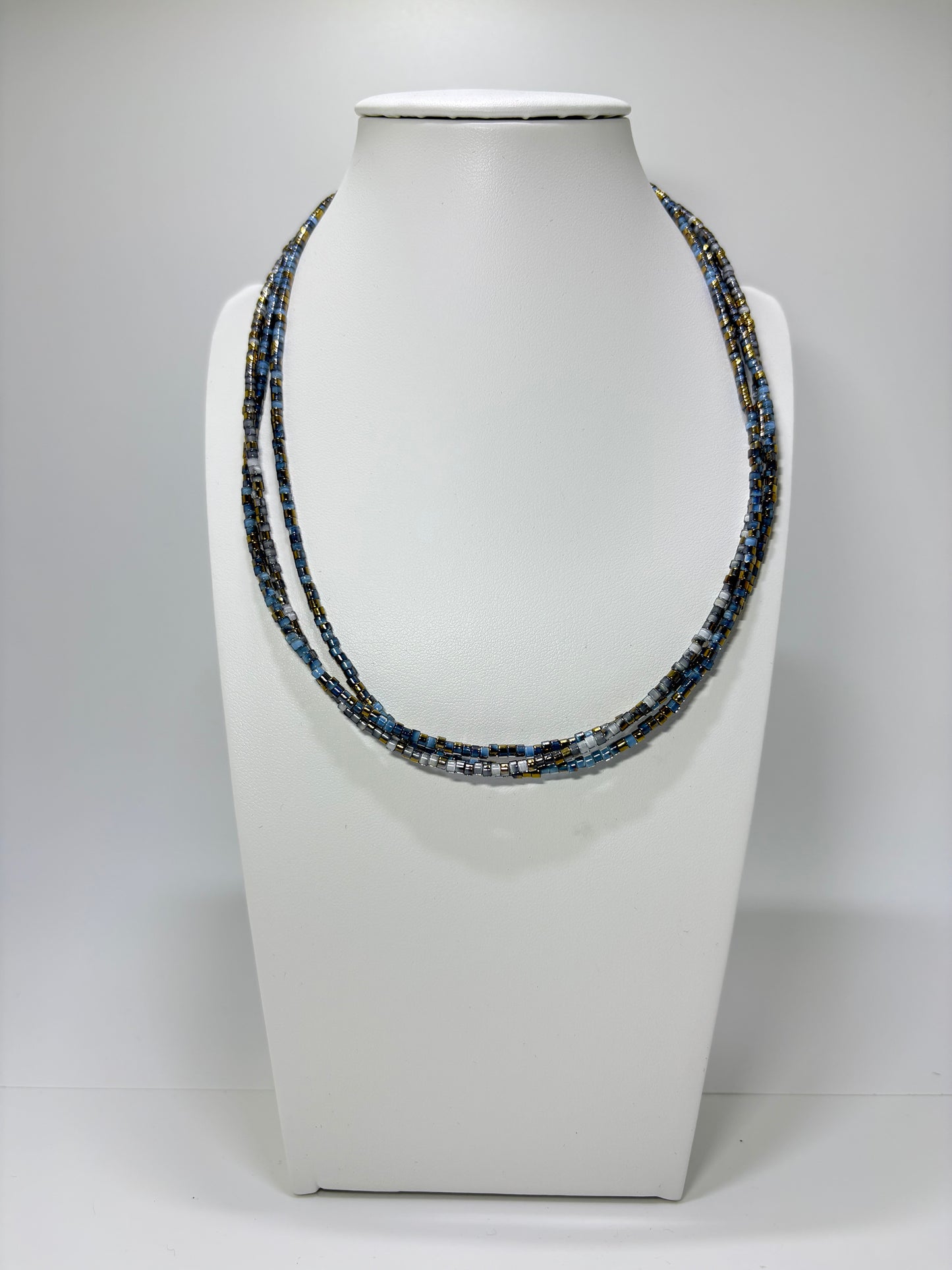 Blue Lilly halsketting