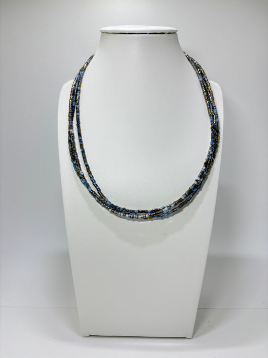 Blue Lilly halsketting