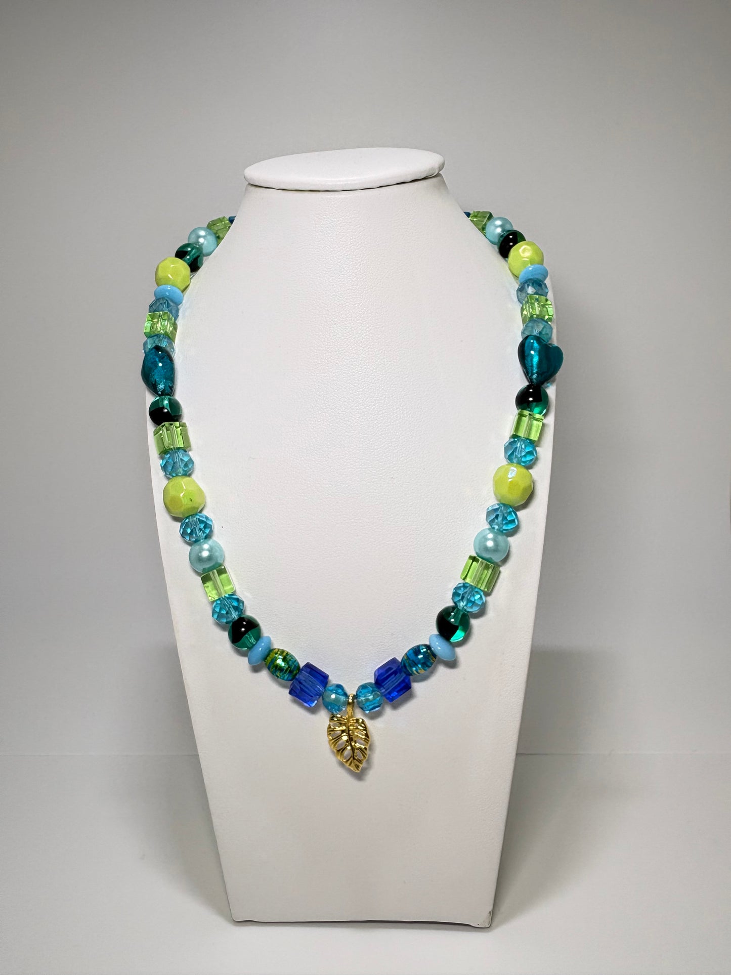 kinder ketting Acqua green