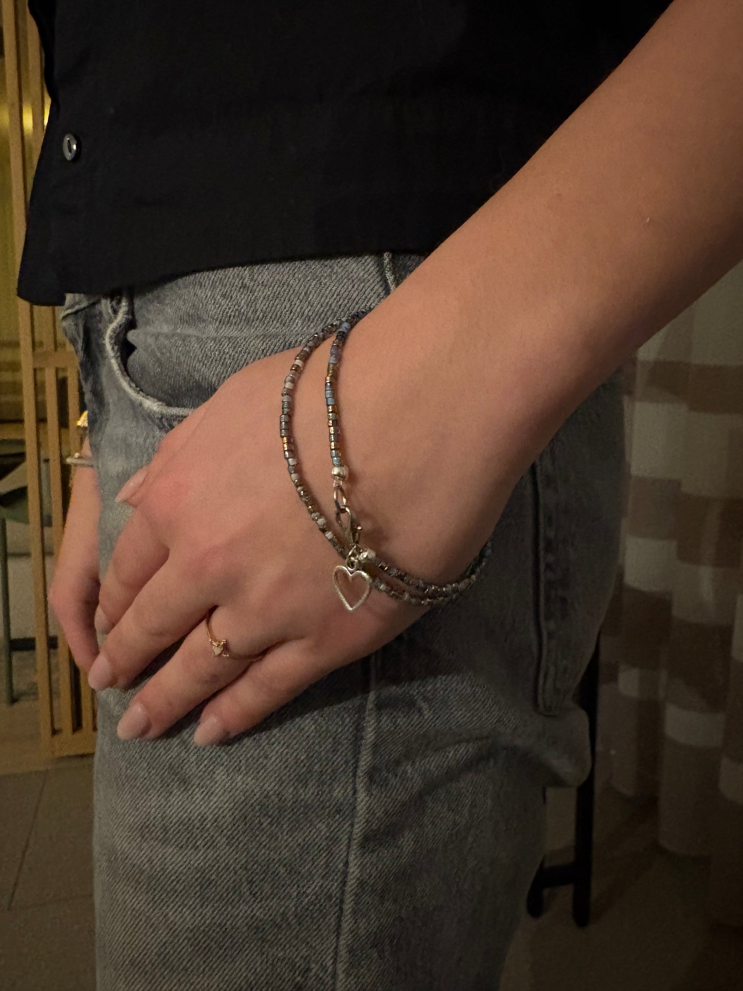 Blue Lilly armband